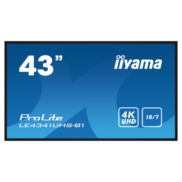 IIYAMA 43'' 3840x2160, 4K UHD IPS panel
