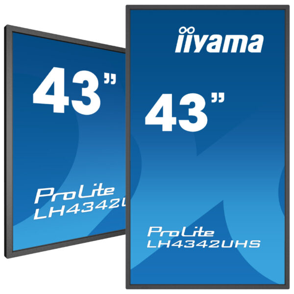 IIYAMAiiyama ProLite LH4342UHS-B3 - 43" Diagonal Class (42.5" viewable) LED-backlit LCD display - digital signage - 4K UHD (2160p) 3840 x 2160 - matte black