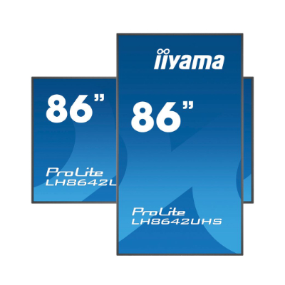 IIYAMAiiyama ProLite LH8642UHS-B3 - 86" Diagonal Class (85.6" viewable) LED-backlit LCD display - digital signage - 4K UHD (2160p) 3840 x 2160 - matte black