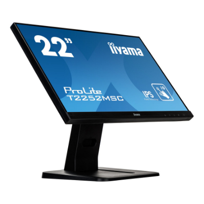 IIYAMA21,5" OGS-PCAP 10P Touch Screen, 1920x1080, IPS-slim panel design, VGA, HDMI, DisplayPort, 250cd/m², 1000:1 Static Contrast, 7ms