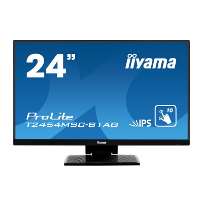 IIYAMAIiyama 23,8" PCAP 10P Touch Screen, Anti Glare coating, 1920x1080, IPS-panel, Flat Bezel Free Glass Front, VGA, HDMI, 250cd/m², 1000:1 Static Contrast, 5ms