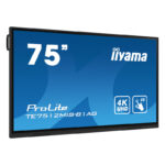 IIYAMAIiyama ProLite TE7512MIS-B1AG - 75" Diagonal Class (74.5" viewable) LED-backlit LCD display - interactive digital signage - with touchscreen - 4K UHD (2160p) 3840 x 2160 - Direct LED - black bezel with matte finish
