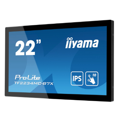 IIYAMAiiyama ProLite TF2234MC-B7X - LED monitor - 22" (21.5" viewable) - open frame - touchscreen - 1920 x 1080 Full HD (1080p) @ 60 Hz - IPS - 350 cd / m² - 1000:1 - 8 ms - HDMI, VGA, DisplayPort - black