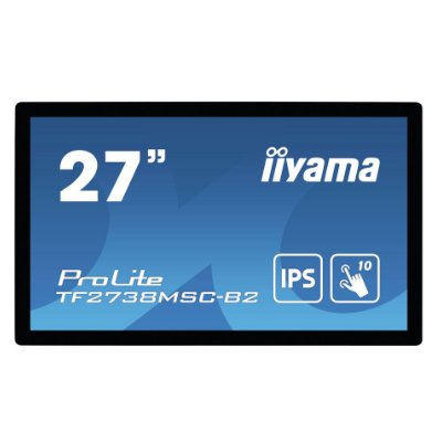 IIYAMAiiYama ProLite - 27" PCAP Bezel Free 10-Points Touch, 1920x1080, IPS panel, DVI, HDMI, DisplayPort, 425cd/m² (with touch), 1000:1, 5ms, USB Touch Interface, VESA 200x100mm, Speakers 2x3W, MultiTouch with OS, Open frame model, IP1X front