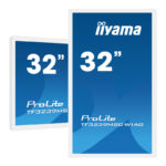 IIYAMA32" PCAP WHITE Anti-glare Bezel Free 12-Points Touch Screen, 1920x1080, AMVA3 panel, 2xHDMI, DisplayPort, VGA, 420cd/m², 3000:1, USB Touch Interface, LAN & RS232 control, VESA 40x20Cm, MultiTouch with supported OS, Stand alone or Build in