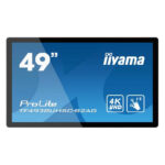 IIYAMA49" PCAP Anti-glare Bezel Free 12-Points Touch Screen. 3840x2160  IPS panel. 24/7 operation. VGA. DVI. 2xHDMI. DP. 420cd/m².