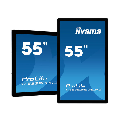 IIYAMA55" PCAP. Open frame, Anti-glare Bezel Free 15-Points Touch Screen, 3840x2160 (4K), IPS panel, 24/7, 420cd/m², 1100:1, VESA 600x400mm, MultiTouch with supported OS