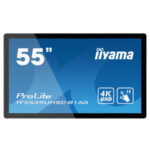 IIYAMAiiyama ProLite TF5539UHSC-B1AG - 55" Diagonal Class LED-backlit LCD display - interactive digital signage - with touchscreen (multi touch) - 4K UHD (2160p) 3840 x 2160 - matte black