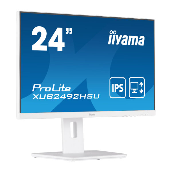 IIYAMAIiyama ProLite PROLITE XUB2492HSU-W5 - 1920 x 1080 FHD - 16:9 - 1000:1 - 250 cd/m² - 4 ms - 1 x DisplayPort (digital), 1 x HDMI (digital), 1 x VGA (analogue) - White