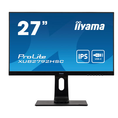 IIYAMAiiyama ProLite XUB2792HSC-B1 - LED monitor - 27" - 1920 x 1080 Full HD (1080p) @ 75 Hz - IPS - 250 cd / m² - 1000:1 - 4 ms - HDMI, DisplayPort, USB-C - speakers - black
