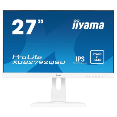 IIYAMAProLite LED IPS 27" XUB2792QSU-W1 FHD 2560x1440p 16:9 5M:1 (TYP 1000:1) 350CD 5ms 178/178 VGA/DP/HDMI/2xUSB2.0 SPK 2x2W, PIVOT HAS C:WHITE