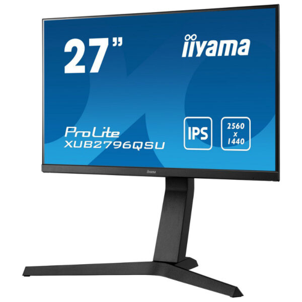 IIYAMAIiyama ProLite XUB2796QSU-B5 WQHD 2560 x 1440 pixels - 1 ms (MPRT) - 16/9 format - IPS panel - 75 Hz - FreeSync - HDMI/DisplayPort - Pivot - Black